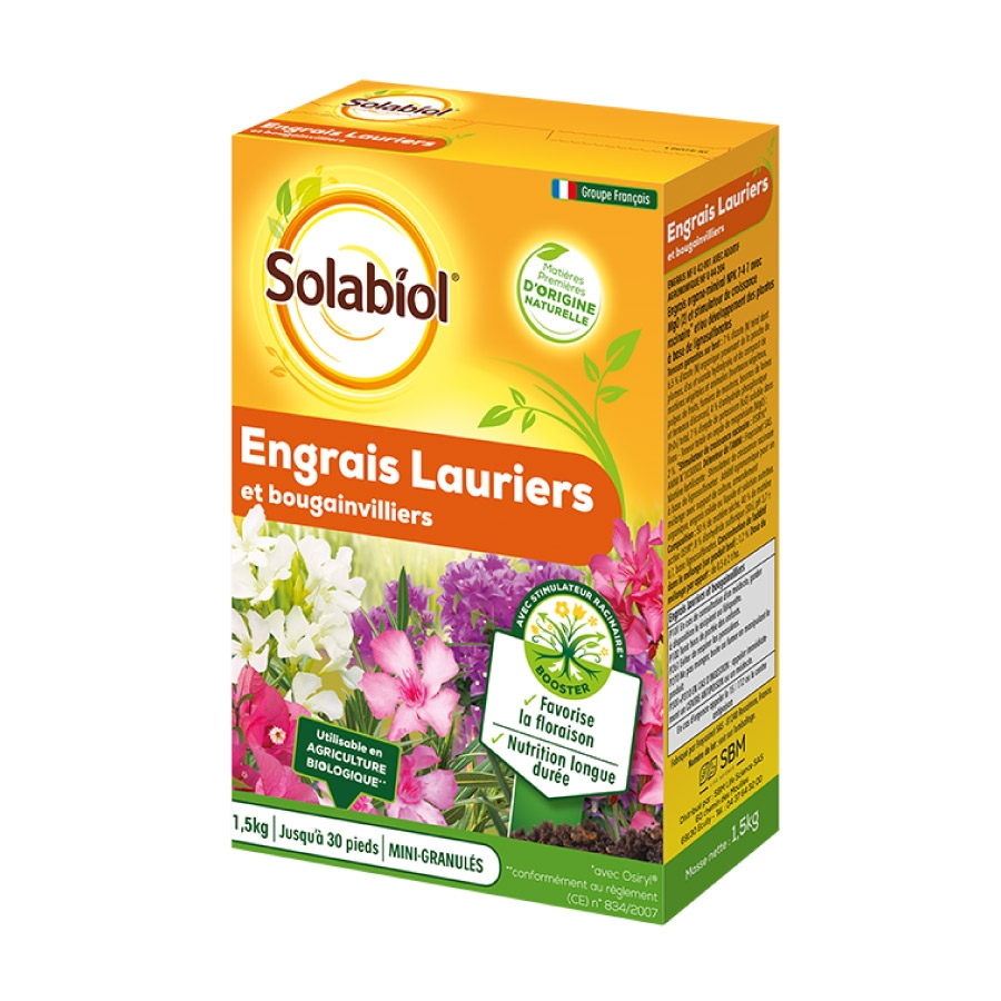 Engrais naturel pour lauriers et bougainvilliers 1,5kg