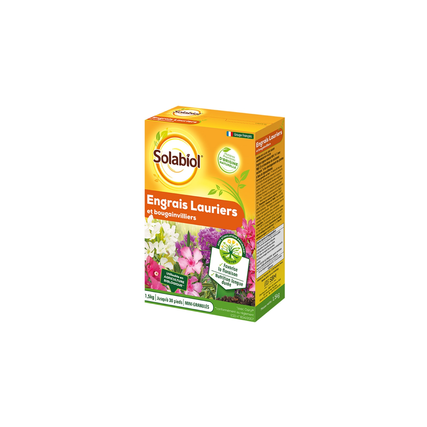 Engrais naturel pour lauriers et bougainvilliers 1,5kg