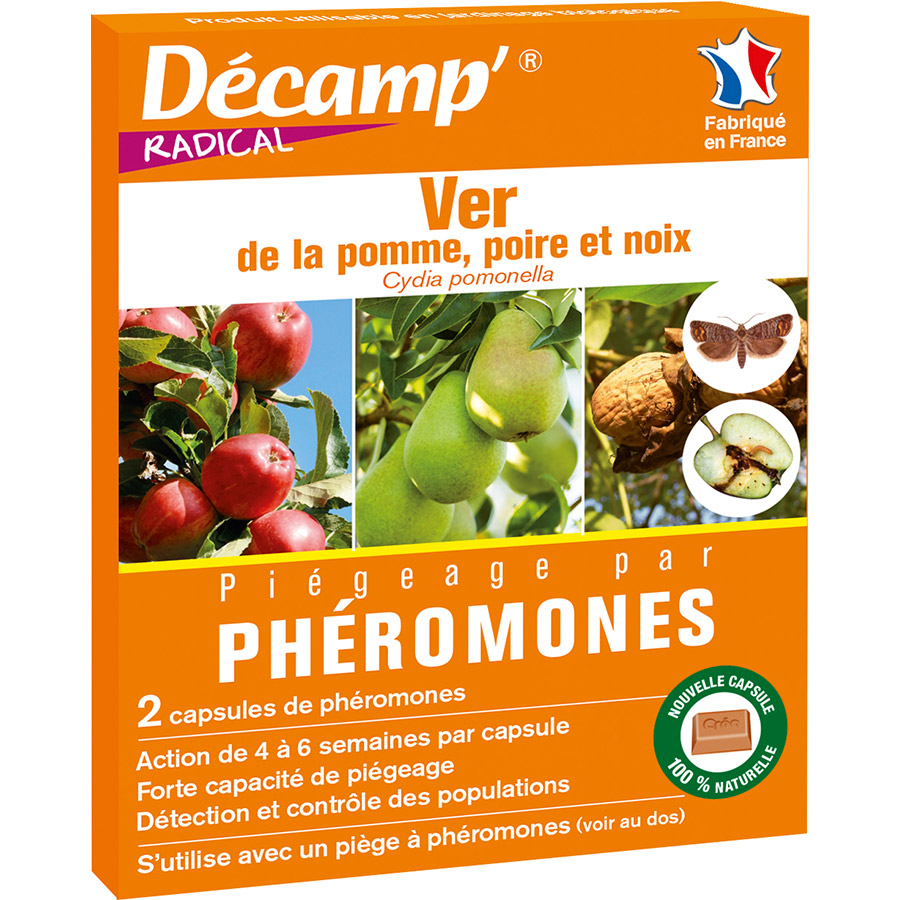 Feromonas de la polilla de la manzana, pera y nuez Décamp