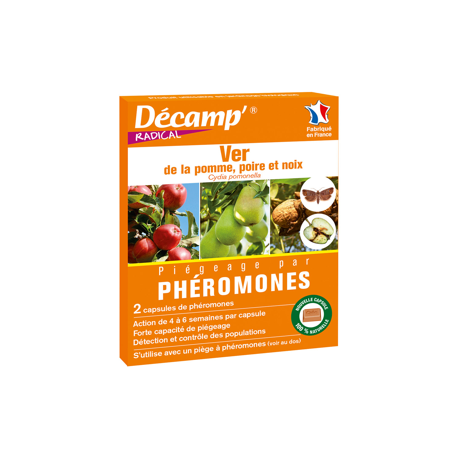 Phéromones ver de la pomme, poire et noix Décamp