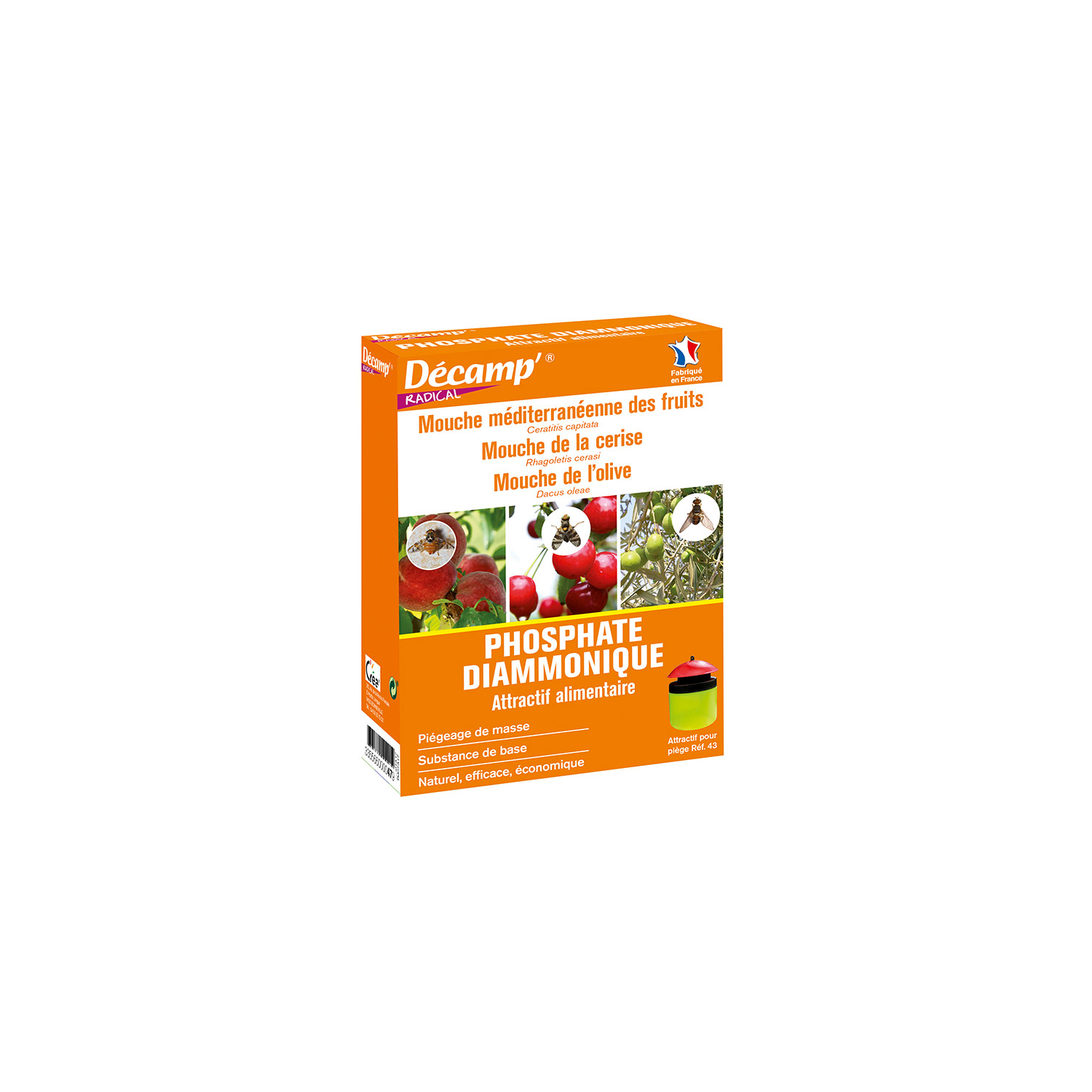 Fosfato diamónico (moscas mediterráneas, de la fruta, de la cereza y del olivo) Décamp