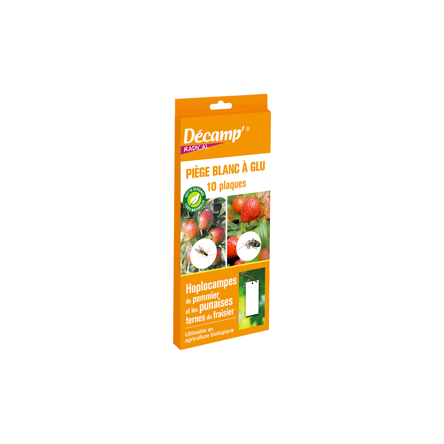 10 trampas adhesivas blancas Decamp