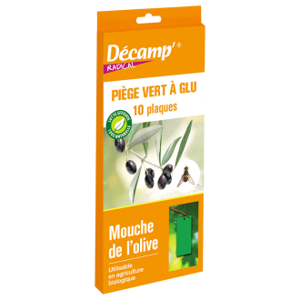 10 trampas de pegamento verde Decamp