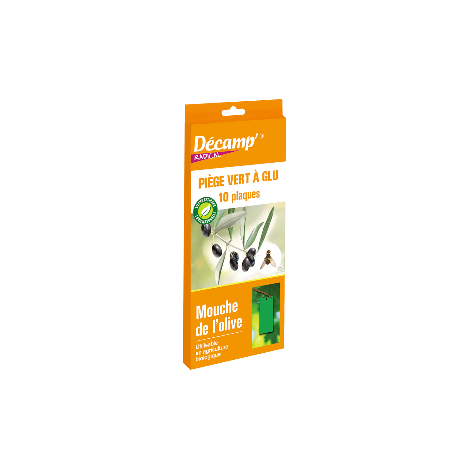 10 trampas de pegamento verde Decamp