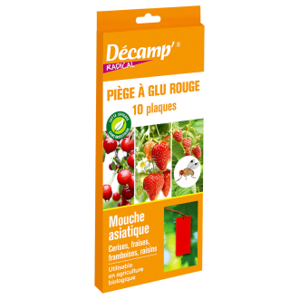 10 trampas adhesivas rojas Decamp