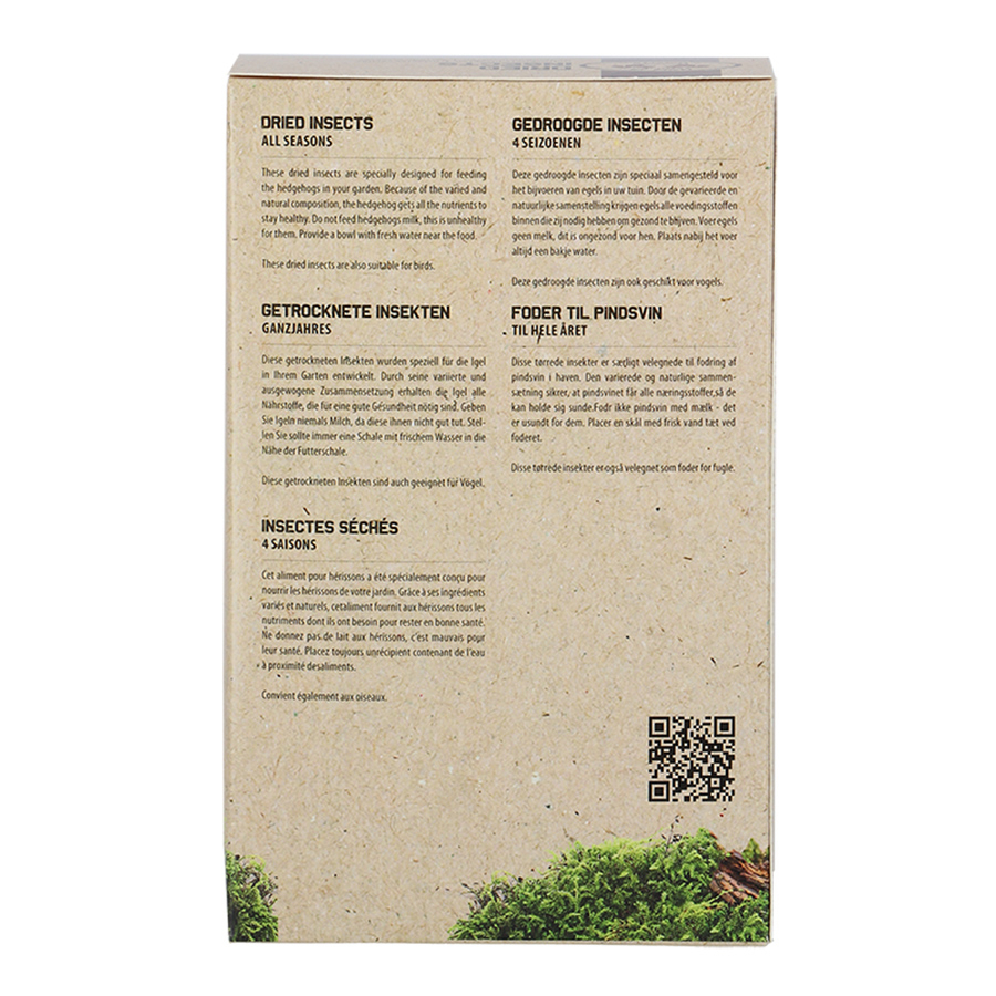 Insectos secos 250 g para aves o erizo