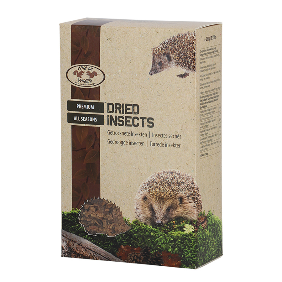 Insectos secos 250 g para aves o erizo