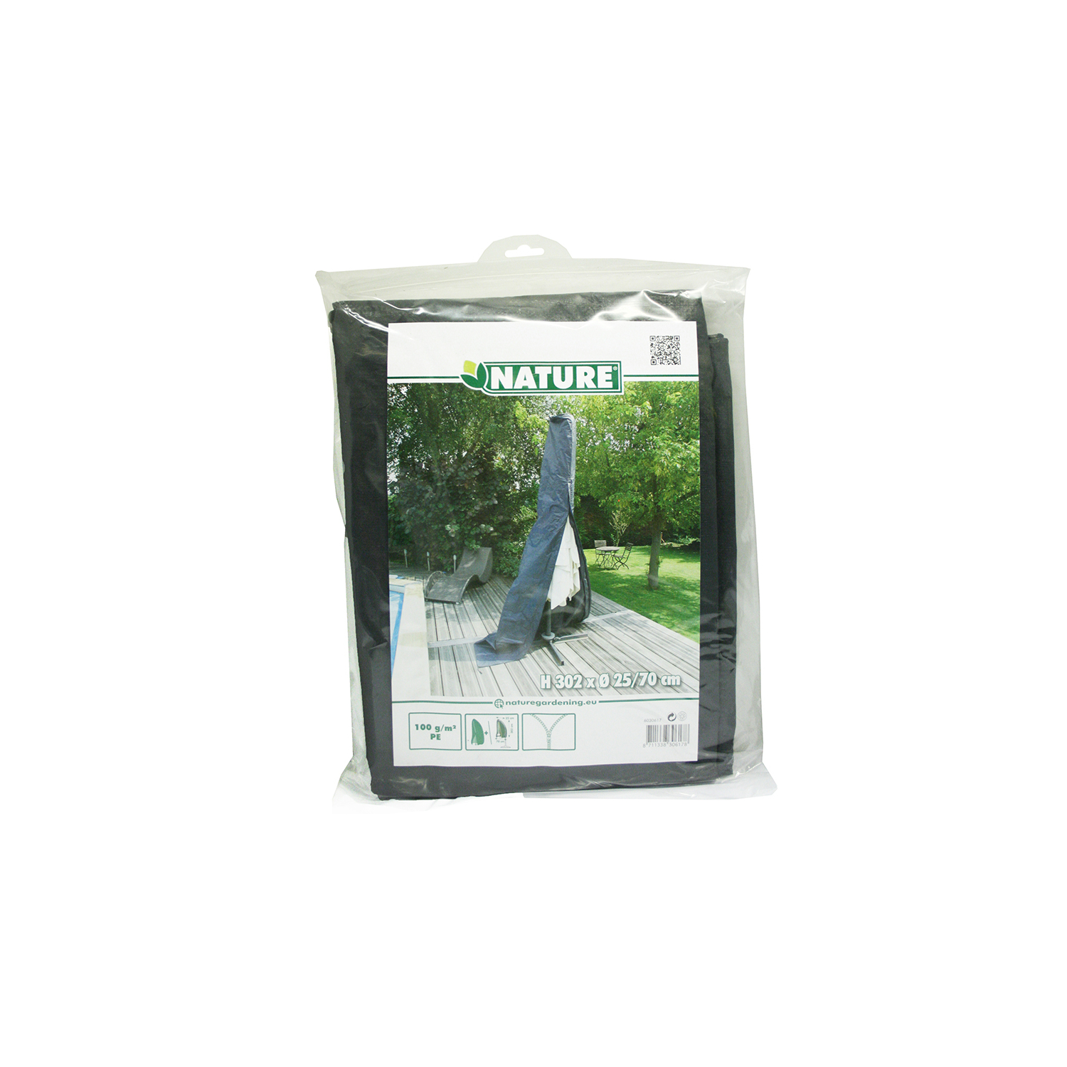 Funda de protección para sombrilla recta - 302 cm x Ø25/70 cm