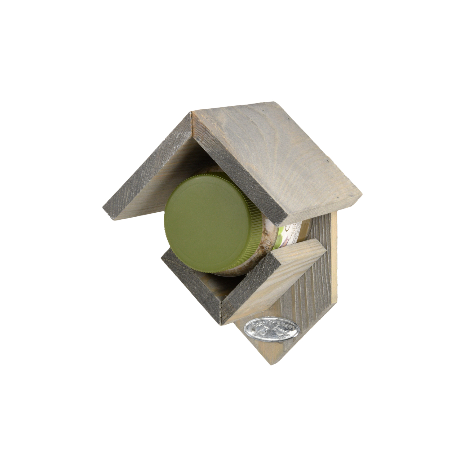 Mangeoire porte-bocal beurre de cacahuètes pour oiseaux antique - Esschert design