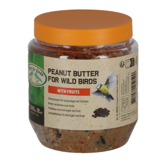 Peanut butter for birds with fruits