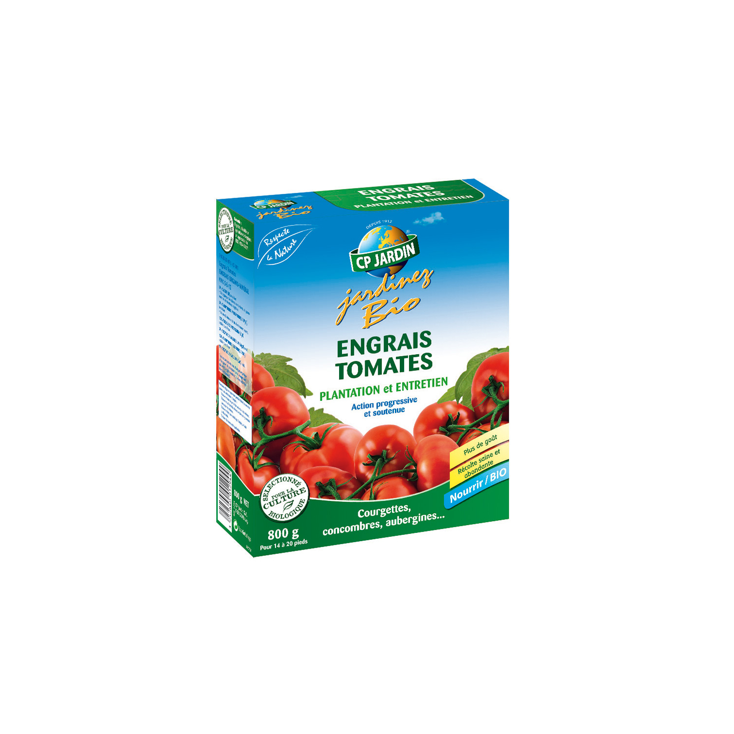 Abono para tomates y verduras 800 g CP Jardin