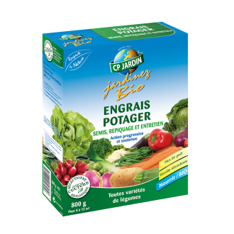 Abono para huerto 800g CP Jardin 🌿 Abono natural para verduras ecológicas