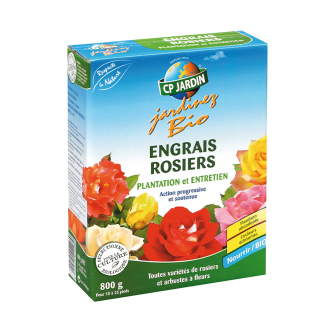 Abono para rosales y arbustos de flor CP Jardin 800 g 🌹 Natural y orgánico