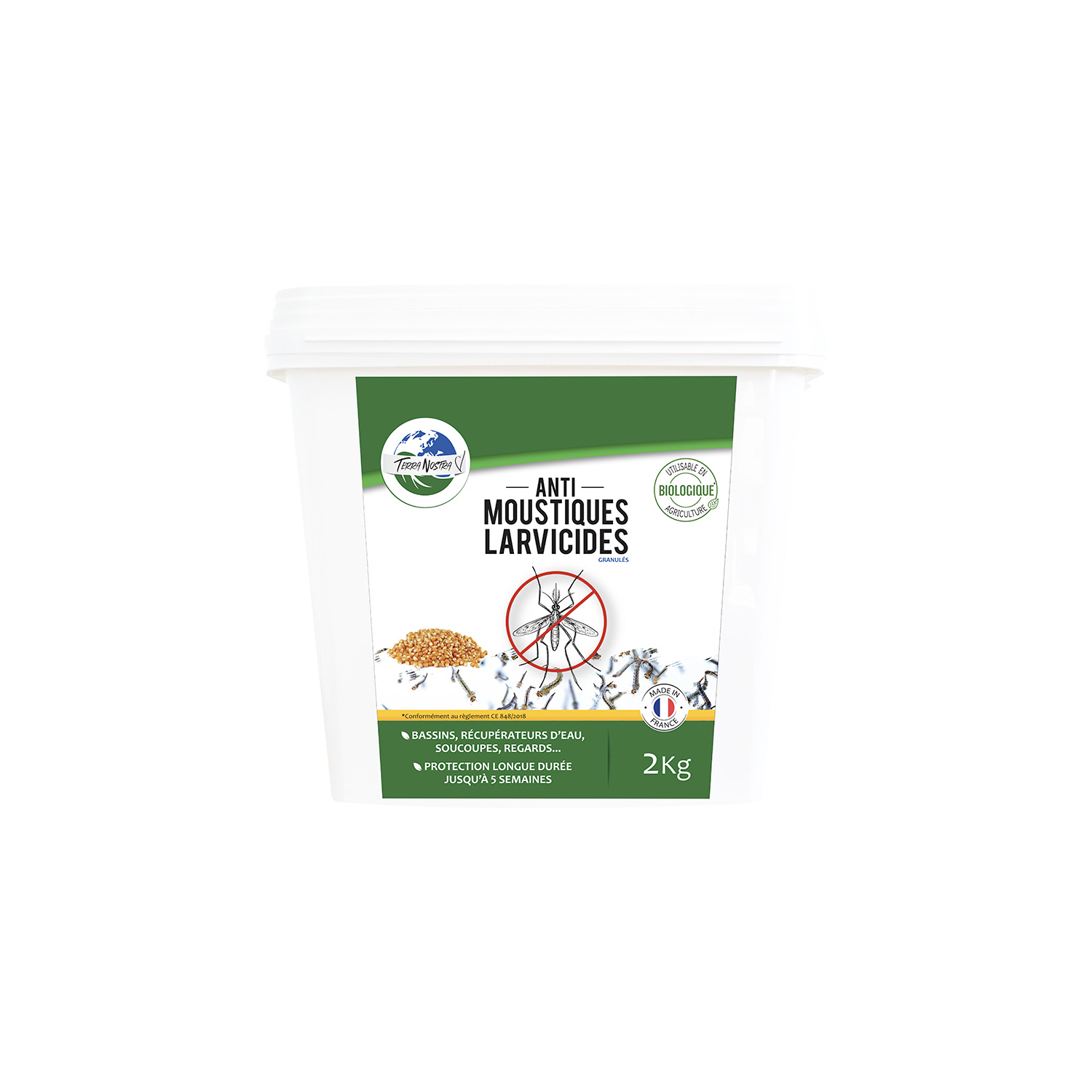Larvicida para mosquitos Bacillus thuringiensis israelensis (Bti) - 2 kg