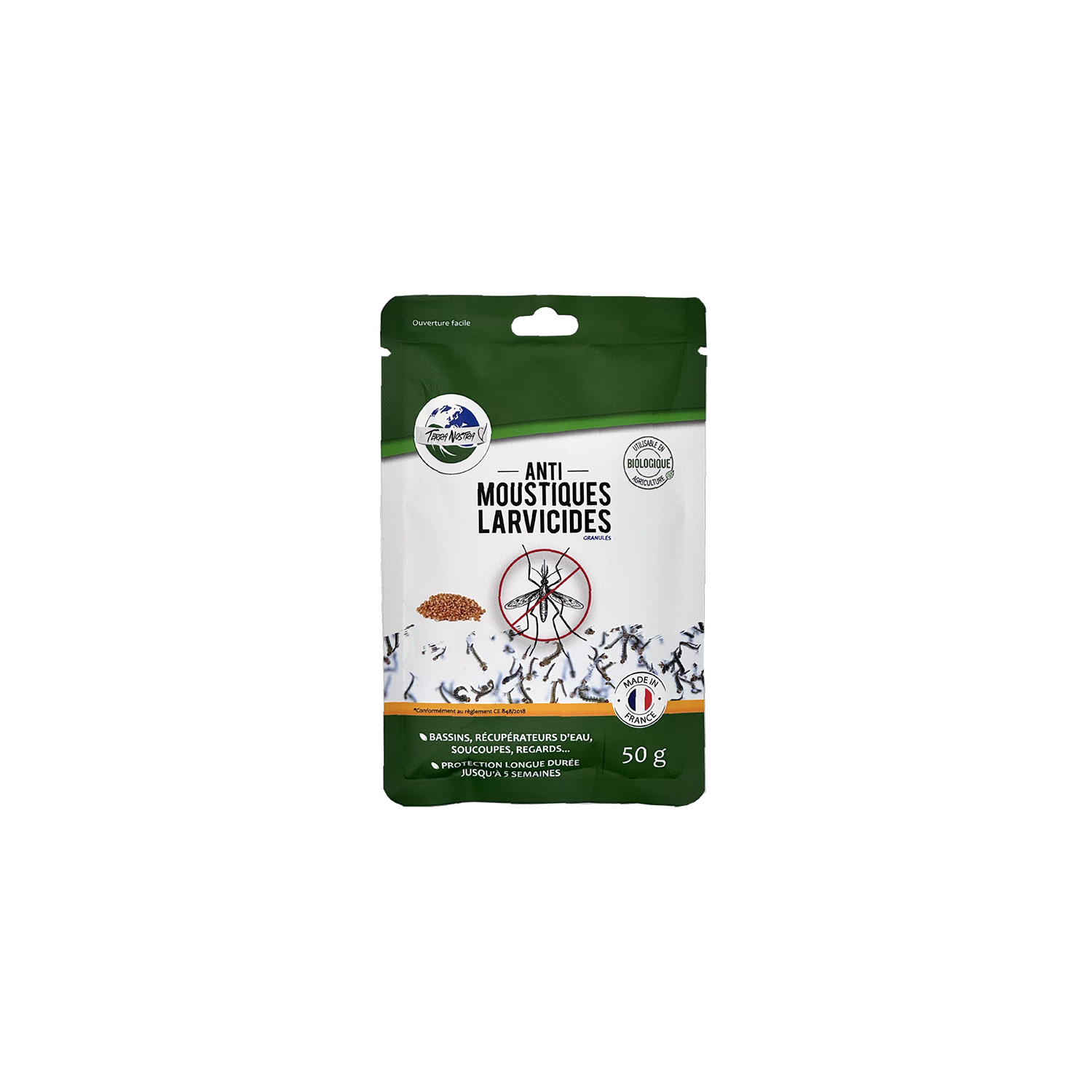 Larvicida para mosquitos Bacillus thuringiensis israelensis (Bti) - 50 g