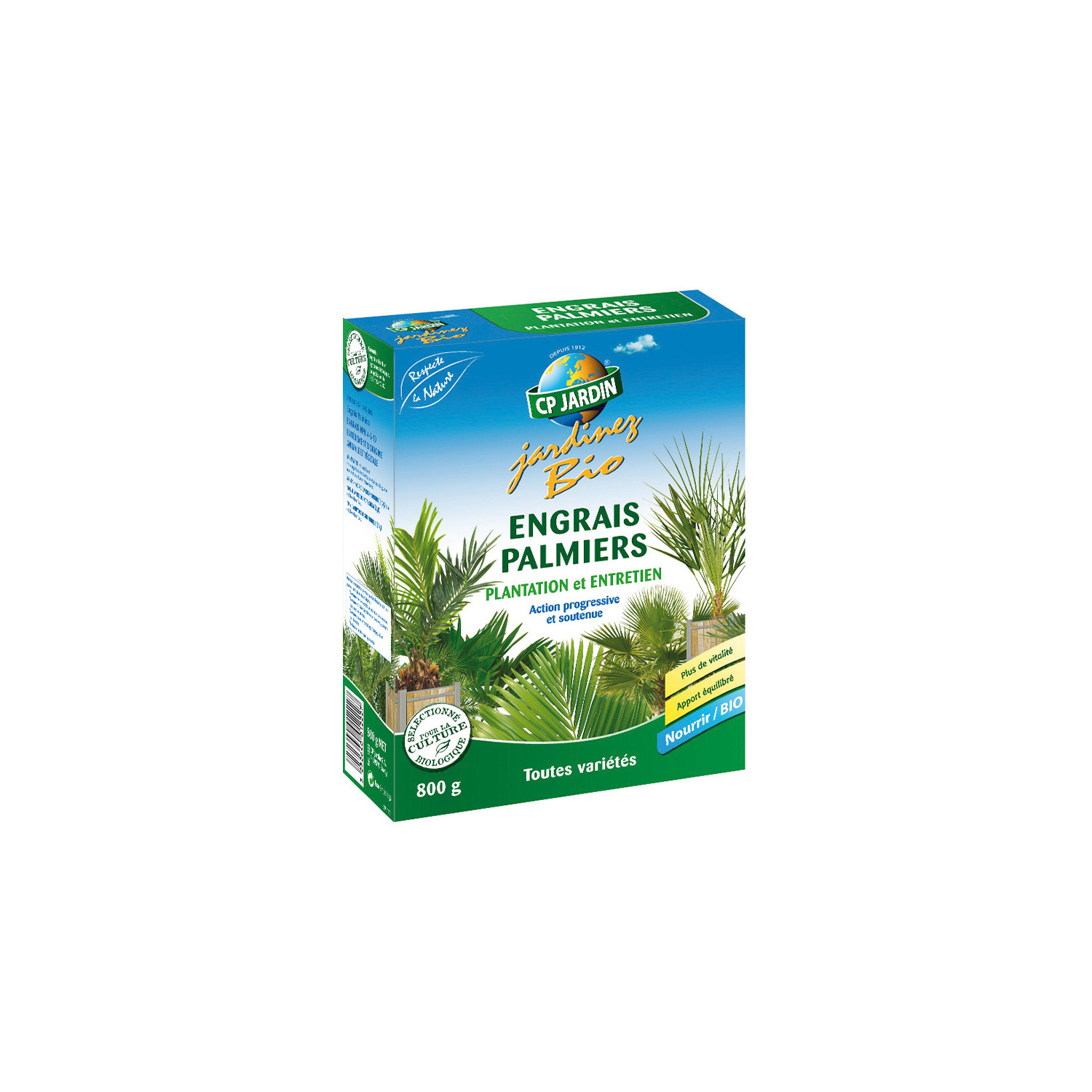 Abono natural para palmeras 800g CP Jardin