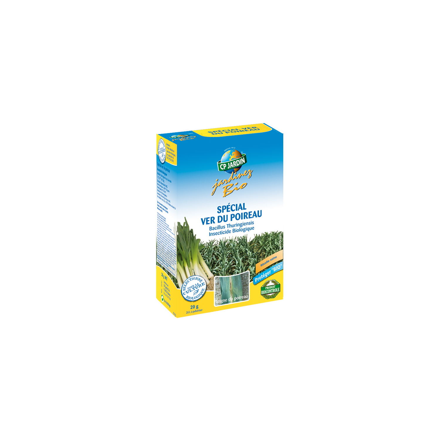 Insecticida contra el gusano del puerro Bacillus Thuingiensis 20 g