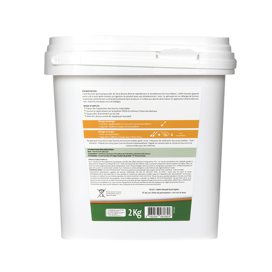Spinosad anti hormigas natural – 250 g a 2 kg | Terra Nostra