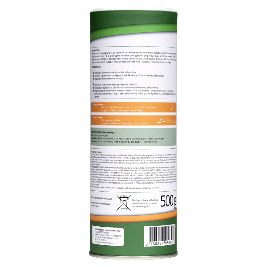 Spinosad anti hormigas natural – 250 g a 2 kg | Terra Nostra