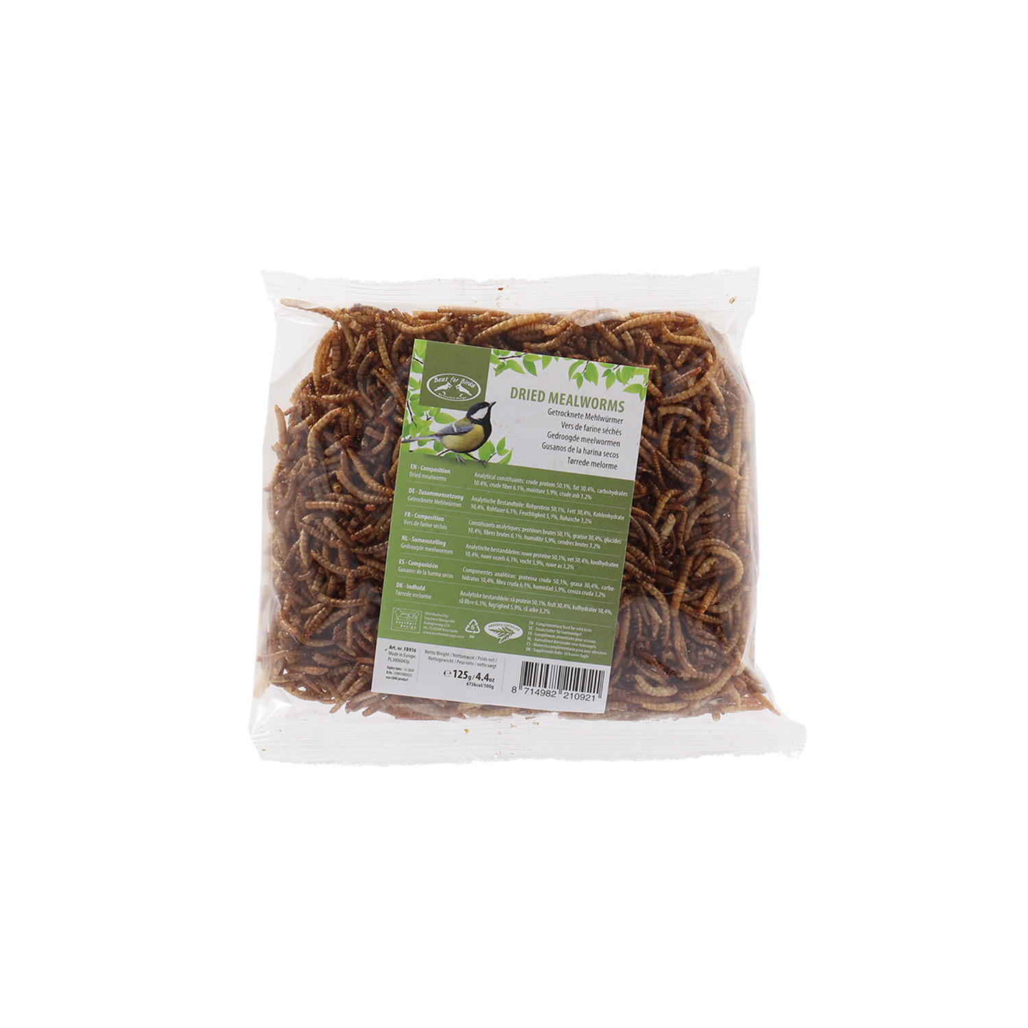 Gusanos de harina secos 125 g