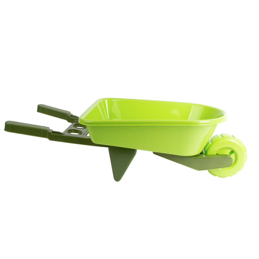 Carretilla infantil de plástico – Juego de jardinería ligero y manejable