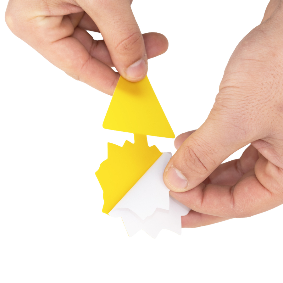 12 mini pièges jaune à glu jaunes pour plantes intérieurs Biotop
