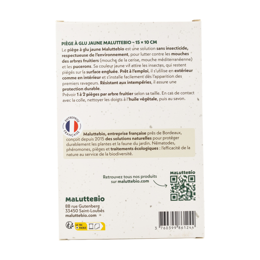 10 trampas adhesivas amarillas