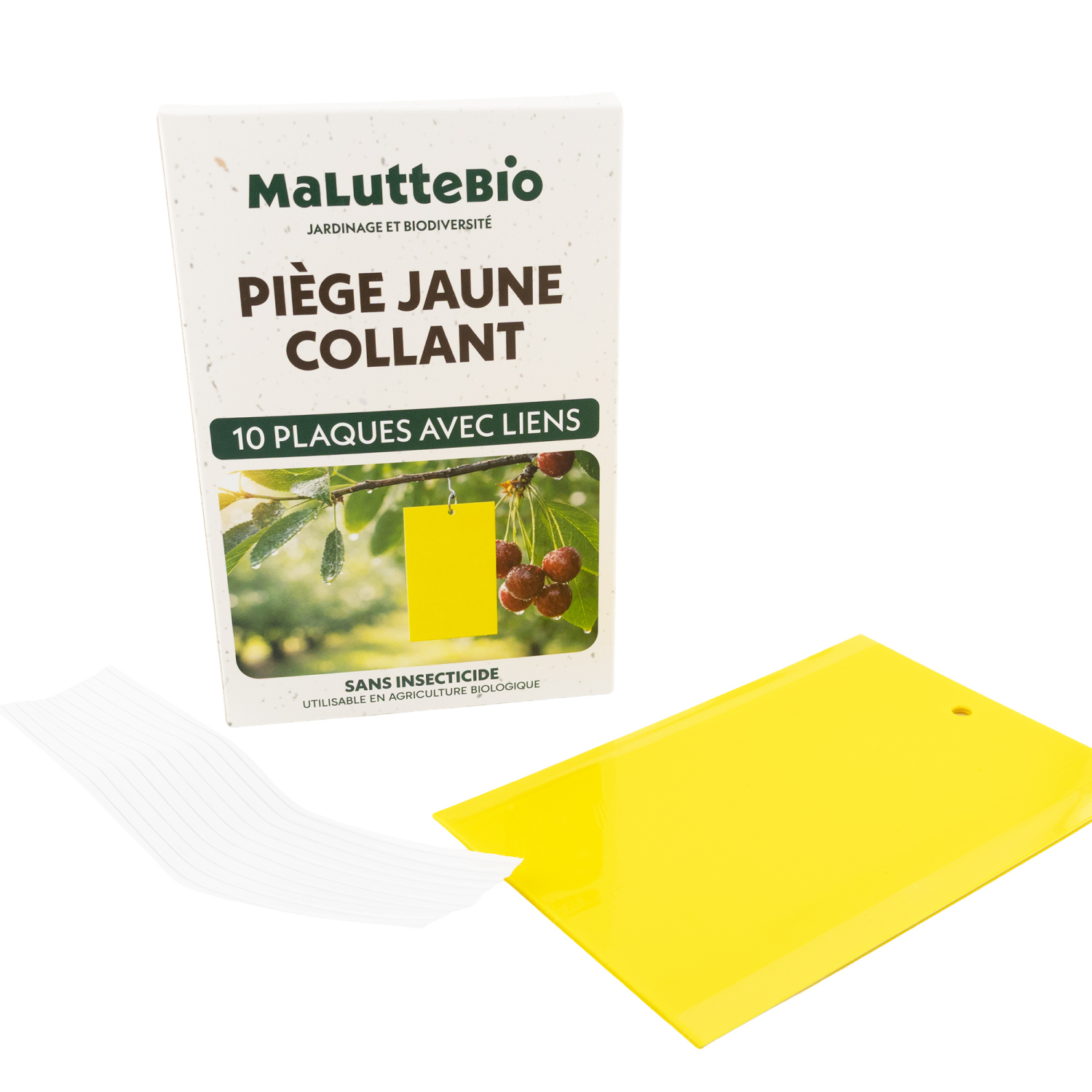 10 Pièges à glu jaunes Decamp