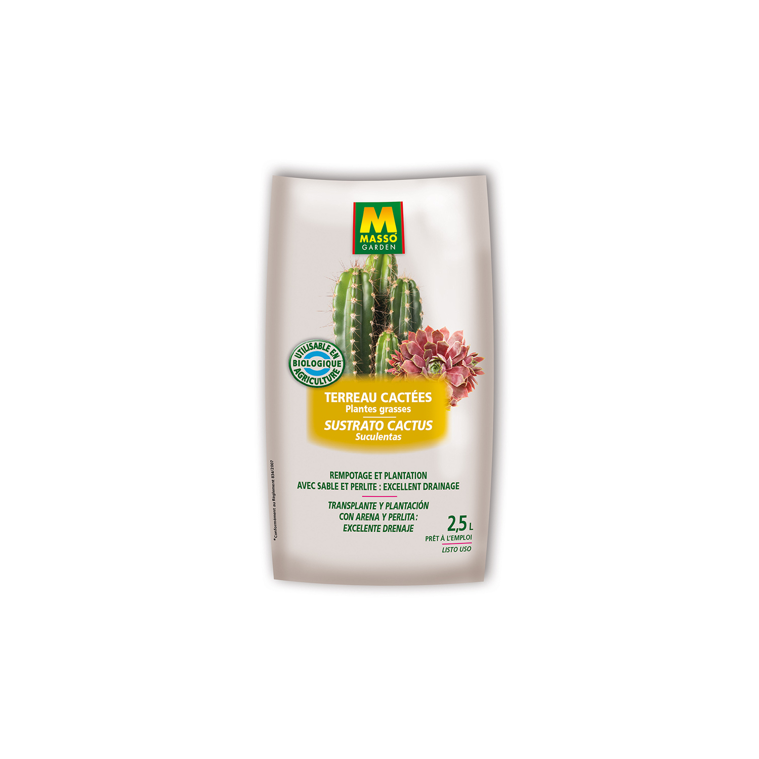 Sustrato para cactus y plantas suculentas 2,5 L