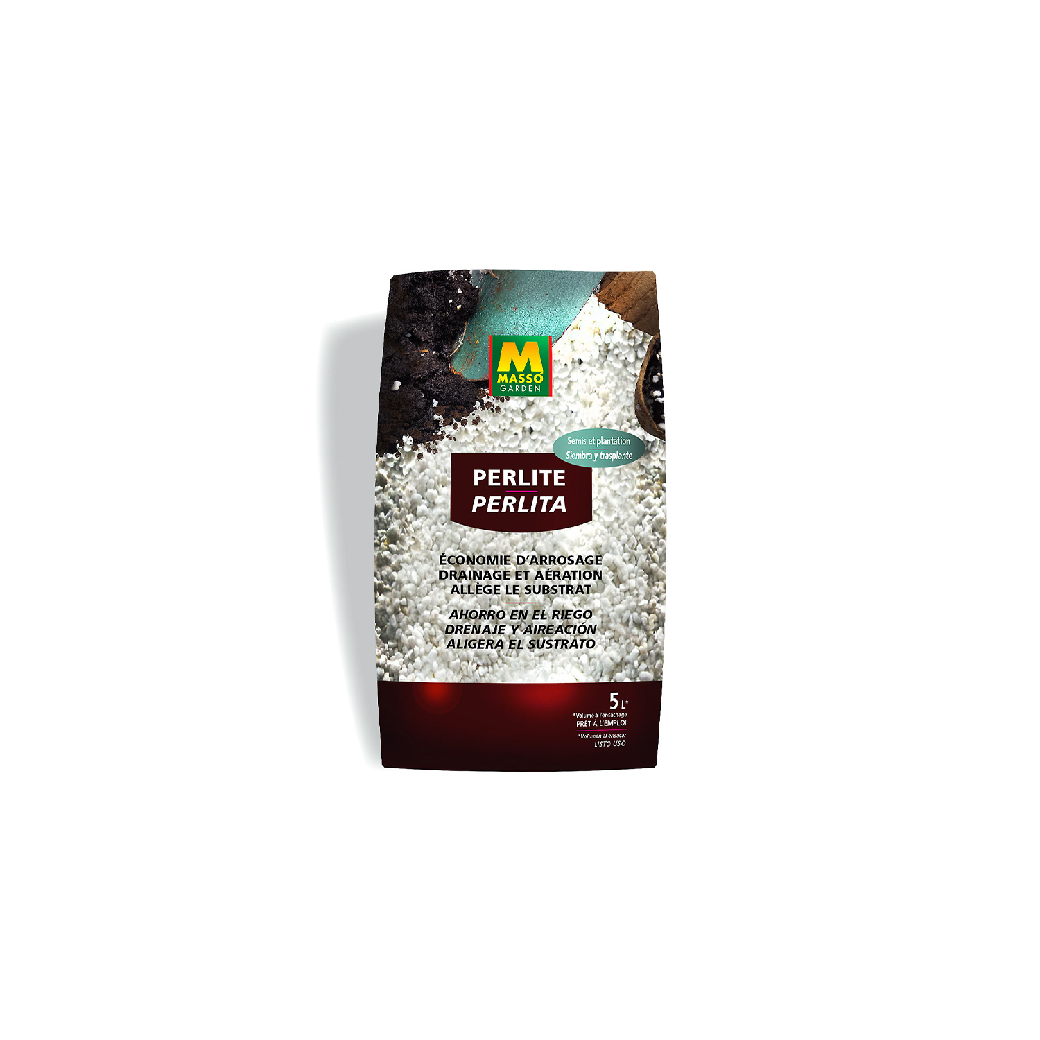 Perlita hortícola Masso 5 L – Siembra, esquejado y sustratos