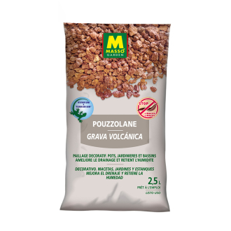 Puzolana 2,5 L Masso – drenaje natural para plantas de interior