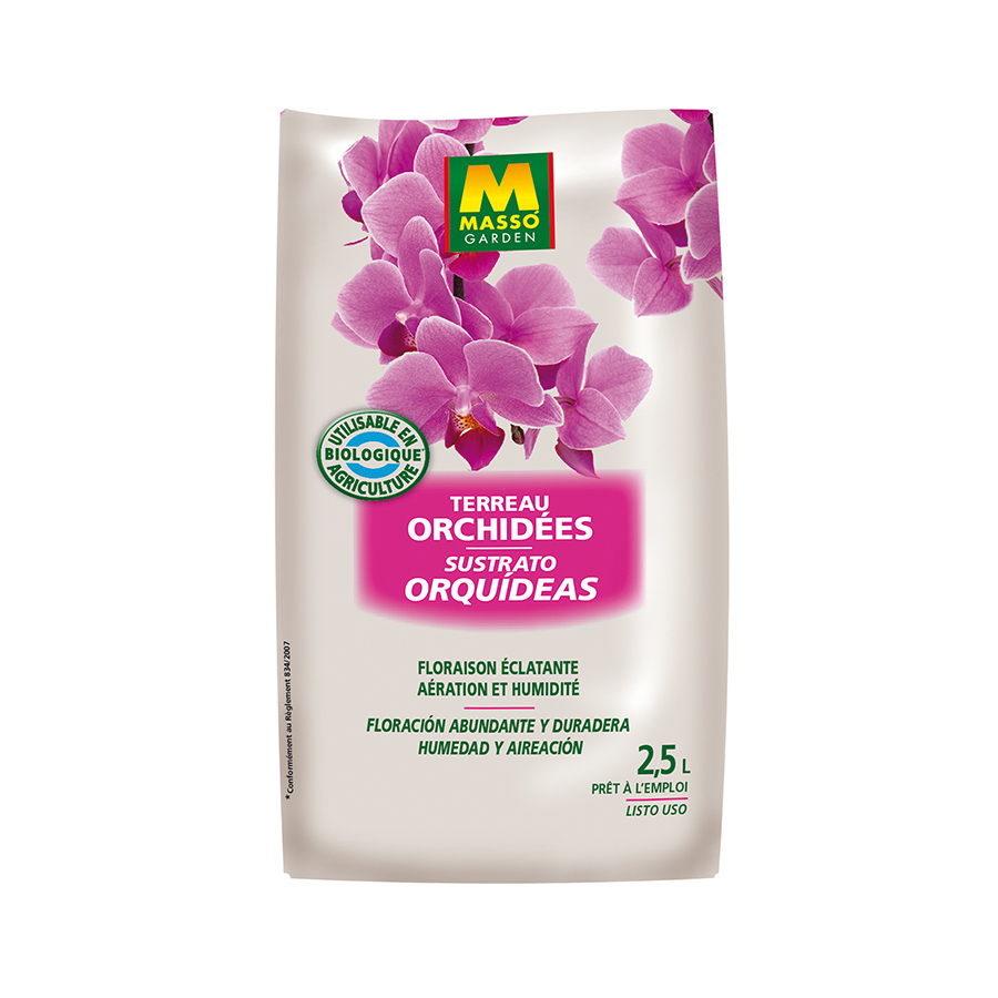 Sustrato para orquídeas 2,5 L Masso – sustrato listo para usar