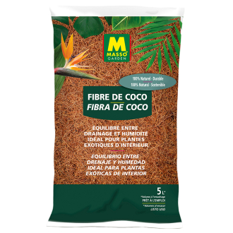Fibra de coco 5 L Masso – sustrato ligero para plantas de interior