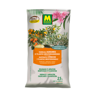 Sustrato para cítricos y plantas mediterráneas 2,5 L Masso