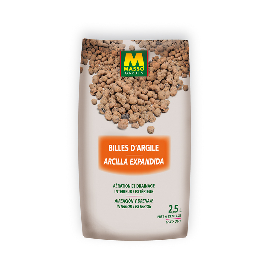 Bolas de arcilla 2,5 L Masso – drenaje para plantas en maceta