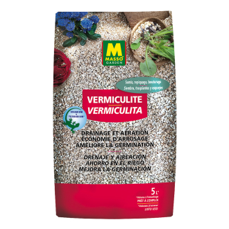 Vermiculita 5 L – drenaje y siembra en el jardín