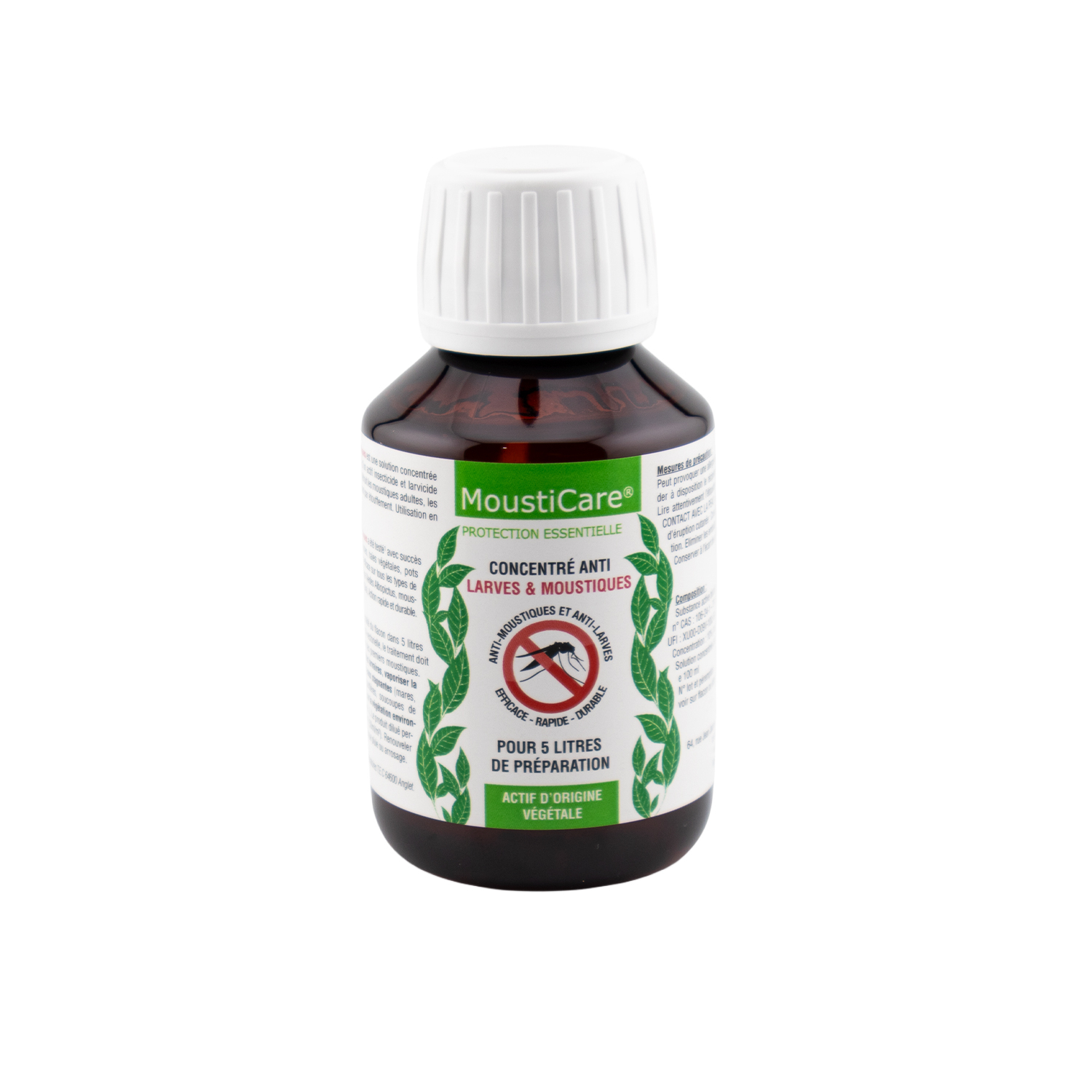Frasco MoustiCare concentrado antimosquitos con geraniol 100 ml