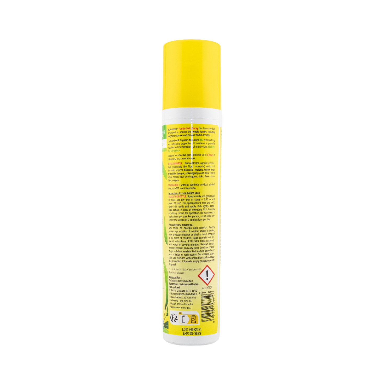 Spray anti moustique Peau Famille MoustiCare® - 125 ml