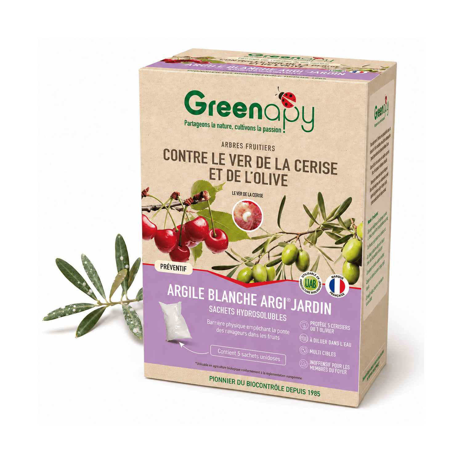 Traitement mouche de l'olive et cerise – Kaolin naturel