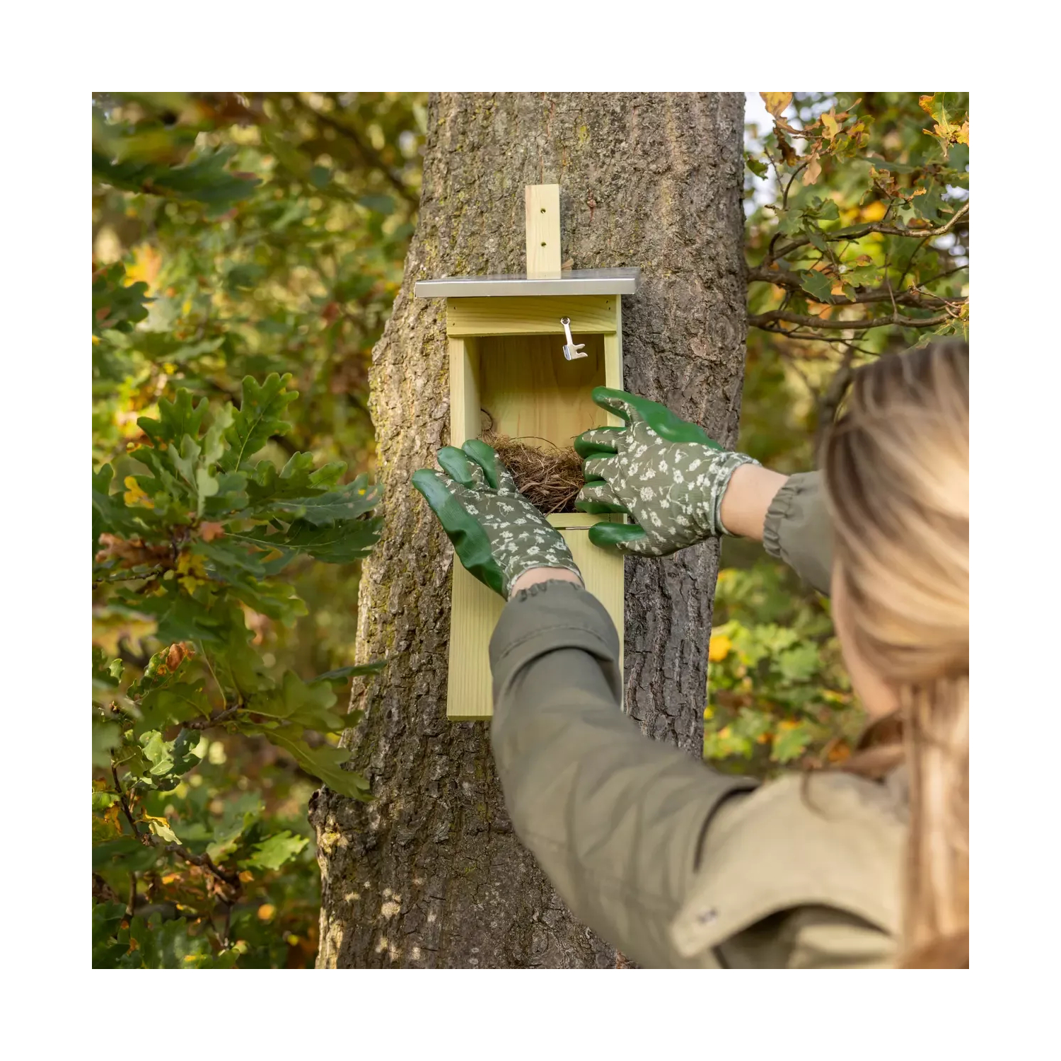 Nichoir mésange charbonnière en pin FSC Esschert design